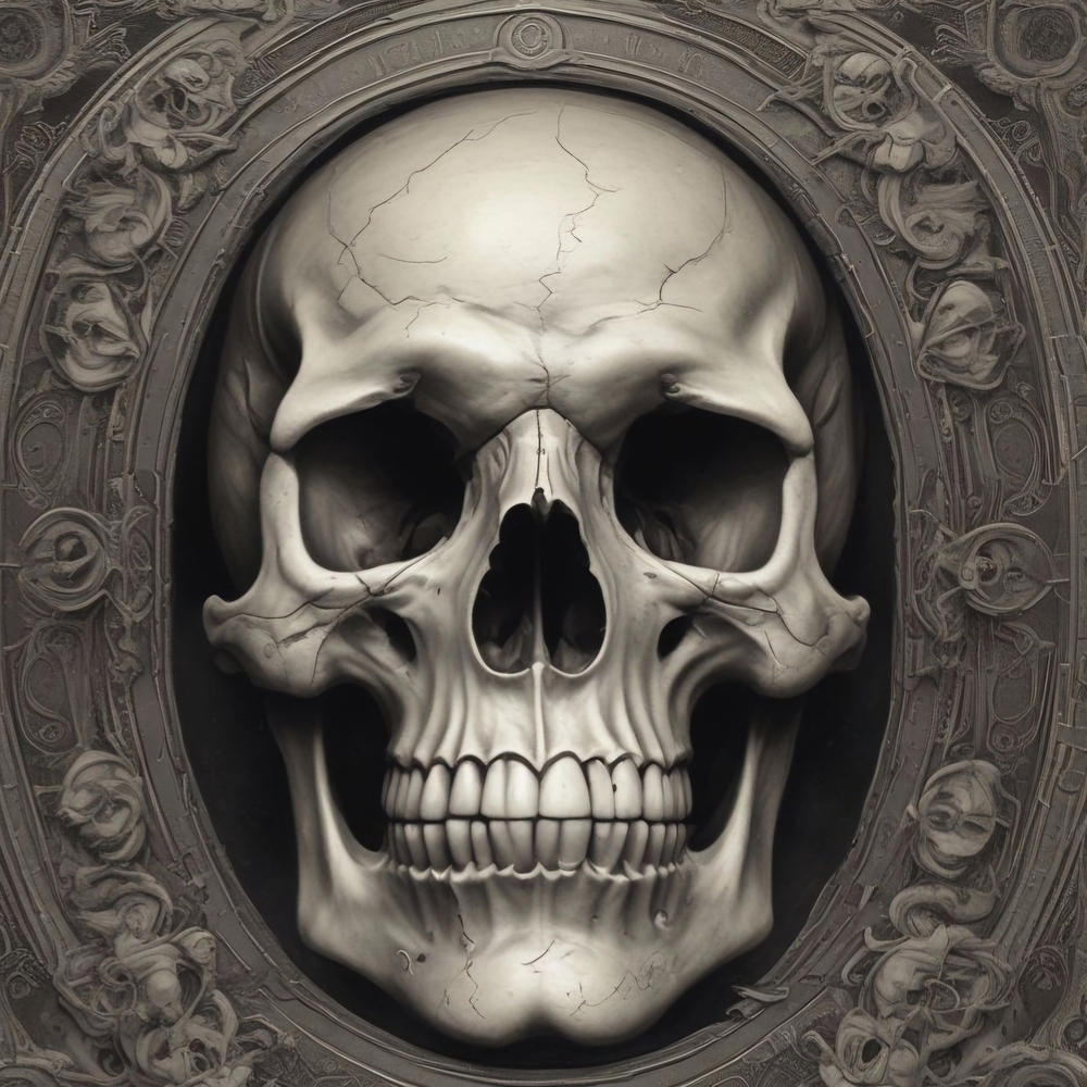 Intricate Skull Wall Print